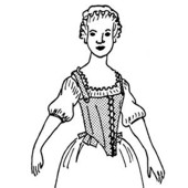 MF 01 Damenkorsetts aus Leinen oder Leder