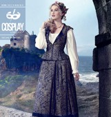 M 2089 ABIGAIL: Weste, Rock und Petticoat