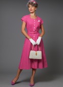 B 6672 Historisches Kleid mit passendem Hut