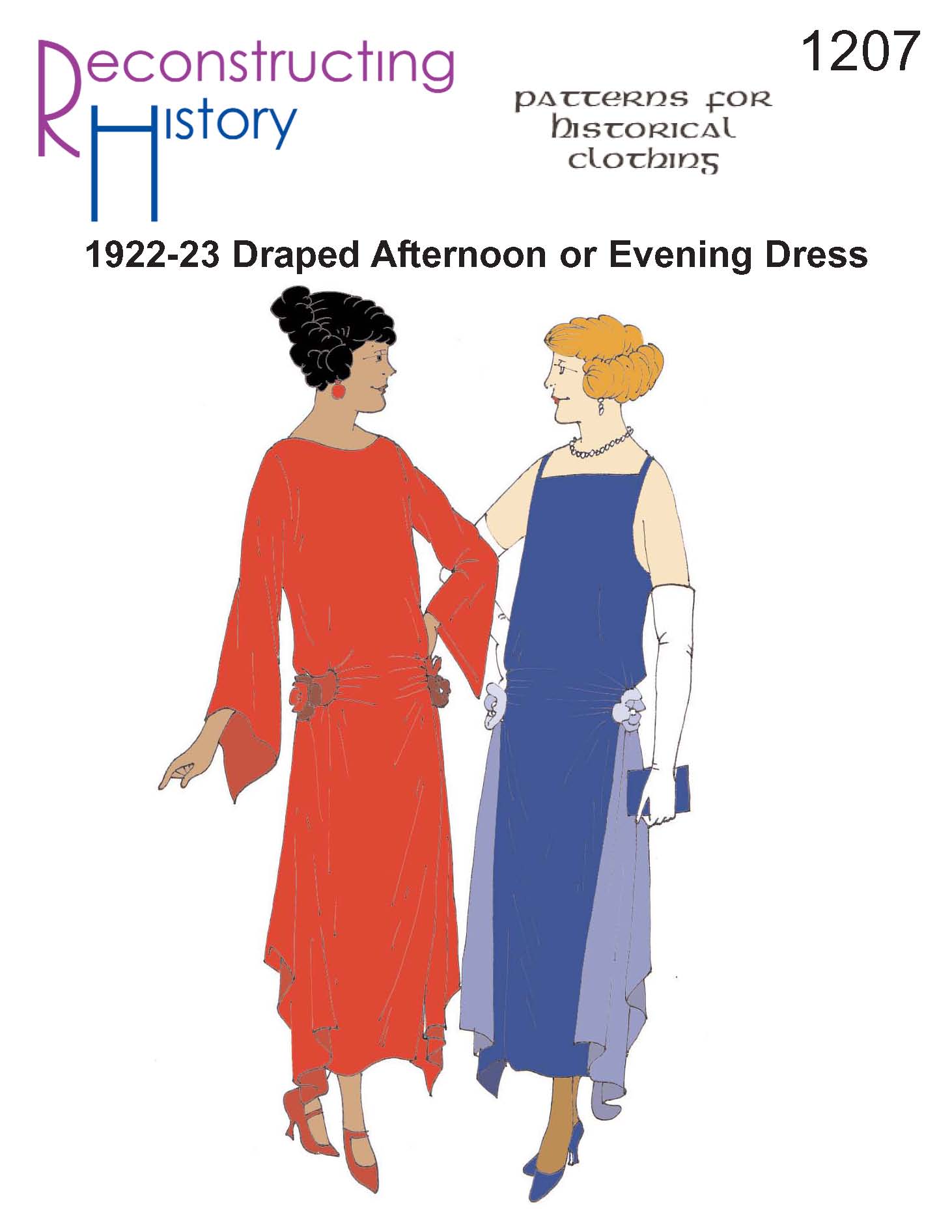RH 1207 Drapiertes Nachmittags- oder Abendkleid 1922-23
