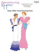 RH 1303 Abendkleid der frühen 1930er Jahre