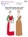 RH 509 Florentiner Damengewand Gamurra 1470-1500