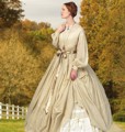 B 5831 Viktorianisches Damenkleid und Unterrock