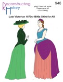 RH 946 Sptviktorianischer Allzweck-Rock (1870-1890)