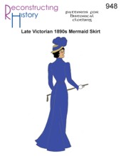RH 948 Spätviktorianischer und edwardianischer Meerjungfrauenrock